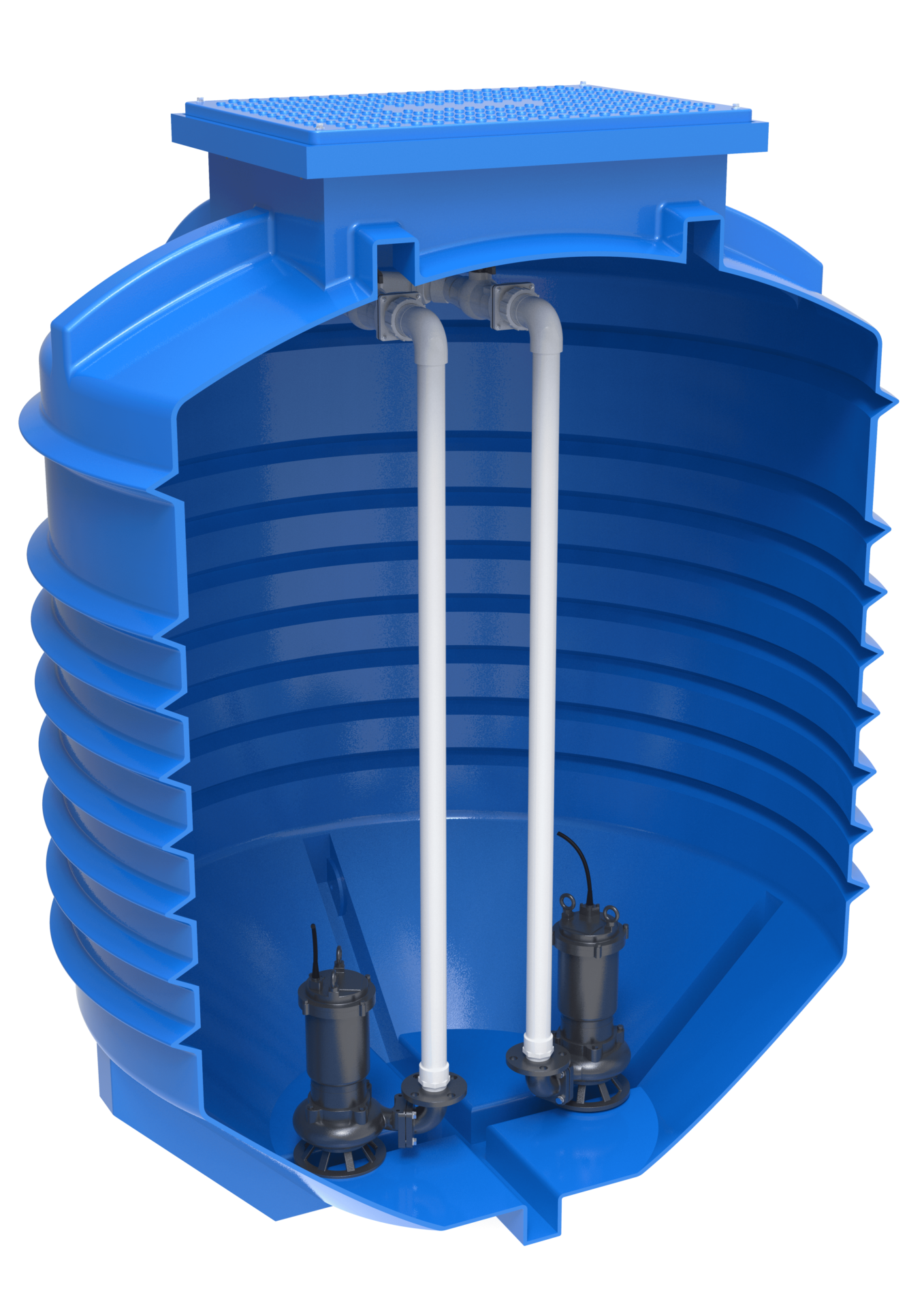 5000L Poly tank for efficient sewer pump stations