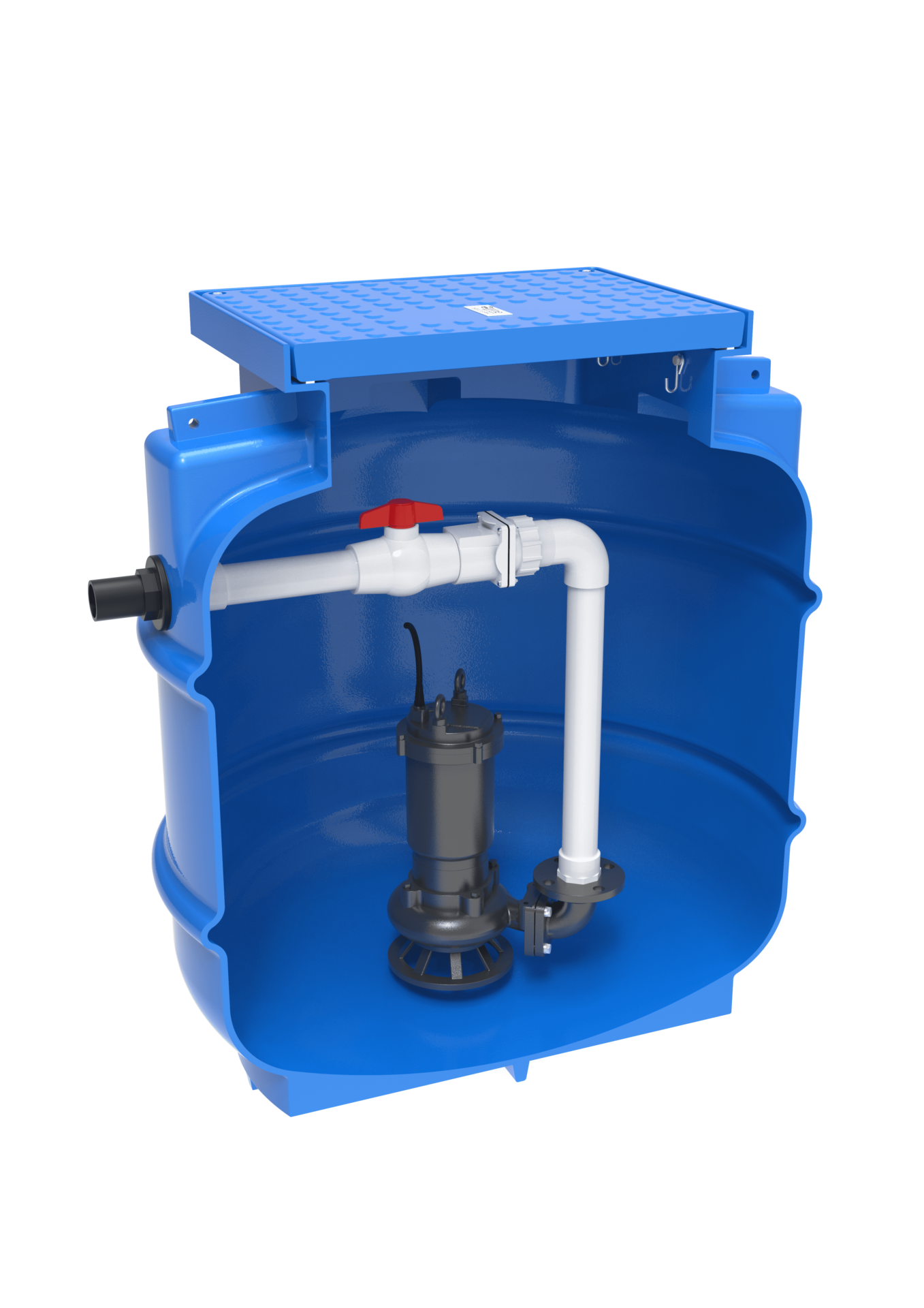 900L Poly sewer pump station, durable and reliable