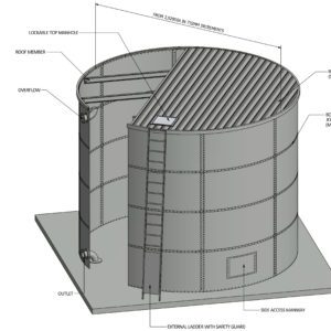 Round Water Storage Tank