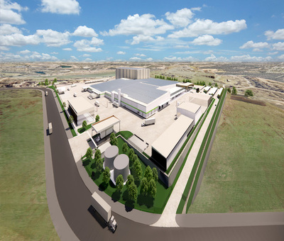 Artist rendering of Field of Dreams Beverage Manufacturing Facility